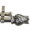thumbnail image 2 of Tulip 1" Double Curtain Rod 66-120 inch - Satin Nickel, 2 of 2
