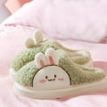 thumbnail image 6 of Lovskoo 2024 Women's Slippers Cute Slippers Warm Winter Slippers Soft Fleece Plush House Slippers Indoor Outdoor Green, 6 of 6