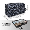 thumbnail image 4 of Goofa Gothic Skull Printed Toiletry Bag with Handle,Large Capacity Travel Makeup Cosmetic Bag for Women, Carry on Airport Airline Compliant Bag, 4 of 9