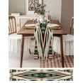 thumbnail image 3 of Boho Multi Aztec Table Runner-Cotton Linen- 90 Inch Holiday Dresser Scarves, Western Geometric Farmhouse Boho Ethnic Tablerunner for Kitchen Coffee/Dining Bedroom Living Room Dinner Scarf Décor 13x90, 3 of 9