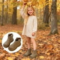 thumbnail image 2 of REDARER Warm Winter Boots for Girls Non- Sole Cute Furry Lined Ankle Booties Comfortable Outdoor Footwear,Girls Boots,Size:2.5-3 Years, 2 of 8