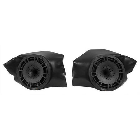 MB Quart - Polaris RZR (2014-current) 5 Speaker 800W Stage 5 Audio System - Integrates with Ride Command - Black