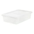 thumbnail image 2 of IRIS USA 28 Quart Plastic Storage Box Container with Lid, Clear (10-pack), 2 of 6
