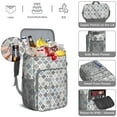 thumbnail image 3 of Vintage Fashion Cooler Backpack – Leak-Proof & Waterproof Backpack Cooler Bag with Plaid Print, High-Performance Insulation for Camping & Work Lunch, 3 of 6
