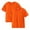 Orange, variant on GERsome Boys Shirts 2 Pack Short Sleeve Toddler Girls Tshirts Round Neck T Shirts Cotton Basic Tees Summer Tops Unisex Kids T-Shirt Sizes 2-12 Years