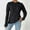 Black, variant on Sweater for Women 2025 Fall Round Neck Pullover Casual Bottom Knitting Long Sleeve Sweater Pink M