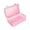 Pink, variant on 42 Clear Plastic Piping Tip Storage Box with Lockable Lid Stackable Dustproof Decorating Tip Organizer Container Cake Decor Supplies Holder,Pink