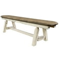 thumbnail image 3 of Homestead Collection Plank Style Bench, Ready to Finish, 6 Foot w/ Buckskin Upholstery, 3 of 4