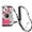 Rose, variant on Emily in Paris Phone Case Compatible with iPhone 13 Pro Max for Women and Girls Camera Case Cute Vintage 3D Design Fashion Neck Strap Crossbody Strap Lanyard Cover Shockproof Protective Cover