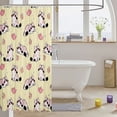 thumbnail image 3 of Manfei Kawaii Kitten Dessert Shower Curtain 72Wx84L, Cartoon Teapot Bathroom Shower Curtain, Cream Pink, 3 of 5