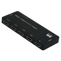 JSER HDMI Splitter 8K 60hz Ultra-HD Converter Compatible 2.1 Switch 1-IN-4-OUT 48Gbps UHD Hub Support HDCP SST Extended 4K@120hz 3.5mm Audio