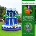 thumbnail image 3 of XJUMP Outdoor Beach Surf Water Slide Commercial Grade with Pool and Dual Lane Inflatable Bounce House with Blower for Kids and Adults, 3 of 7