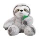 thumbnail image 2 of Juguete de perezoso de peluche para bebé, dormitorio de noche, muñeca de simución bonita, regalo decorativo de para dormir cómodamente. Gris Yotijar almohada de felpa, 2 of 9