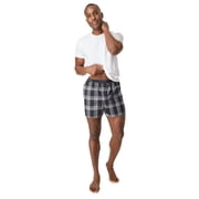 Hanes Mens Underwear Boxers, 3-Pack, Core Plus Cotton Stretch Woven Underwear Pack STTWW3
