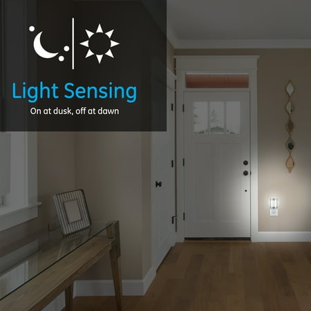 

GE CoverLite LED Night Light Plug-In Dusk to Dawn Moroccan Design Brushed Nickel 29847