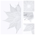 thumbnail image 5 of Unique Bargains Set of 6 Washable Farmhouse Leaf Shape Placemats Indoor Silver, 5 of 6