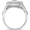 thumbnail image 2 of Sterling Silver Brilliant Embers Rhodium-Plated Cz Ring (Size 8) Made In China qmp921-8, 2 of 5