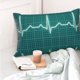 thumbnail image 4 of Fotbe ECG Wave Funda de Almohada Decorativa Estilo Occidental, Lujo en Algodón, Fundas para Almohadas King, Cojín Estampado para Decoración del Hogar-16"x24", 4 of 6