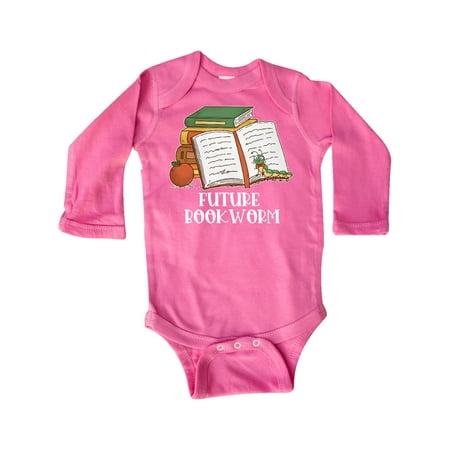 

Inktastic Future Bookworm Gift Baby Boy or Baby Girl Long Sleeve Bodysuit