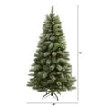 thumbnail image 3 of 6ft. Snowed French Alps Mountain Pine Artificial Christmas Tree with 583 Bendable Branches and Pine Cones, 3 of 6