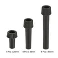 thumbnail image 3 of Uxcell Light Turn On/Off Switch Knob Replacement 20mm 35mm 50mm Length Black 20in1 Set, 3 of 5