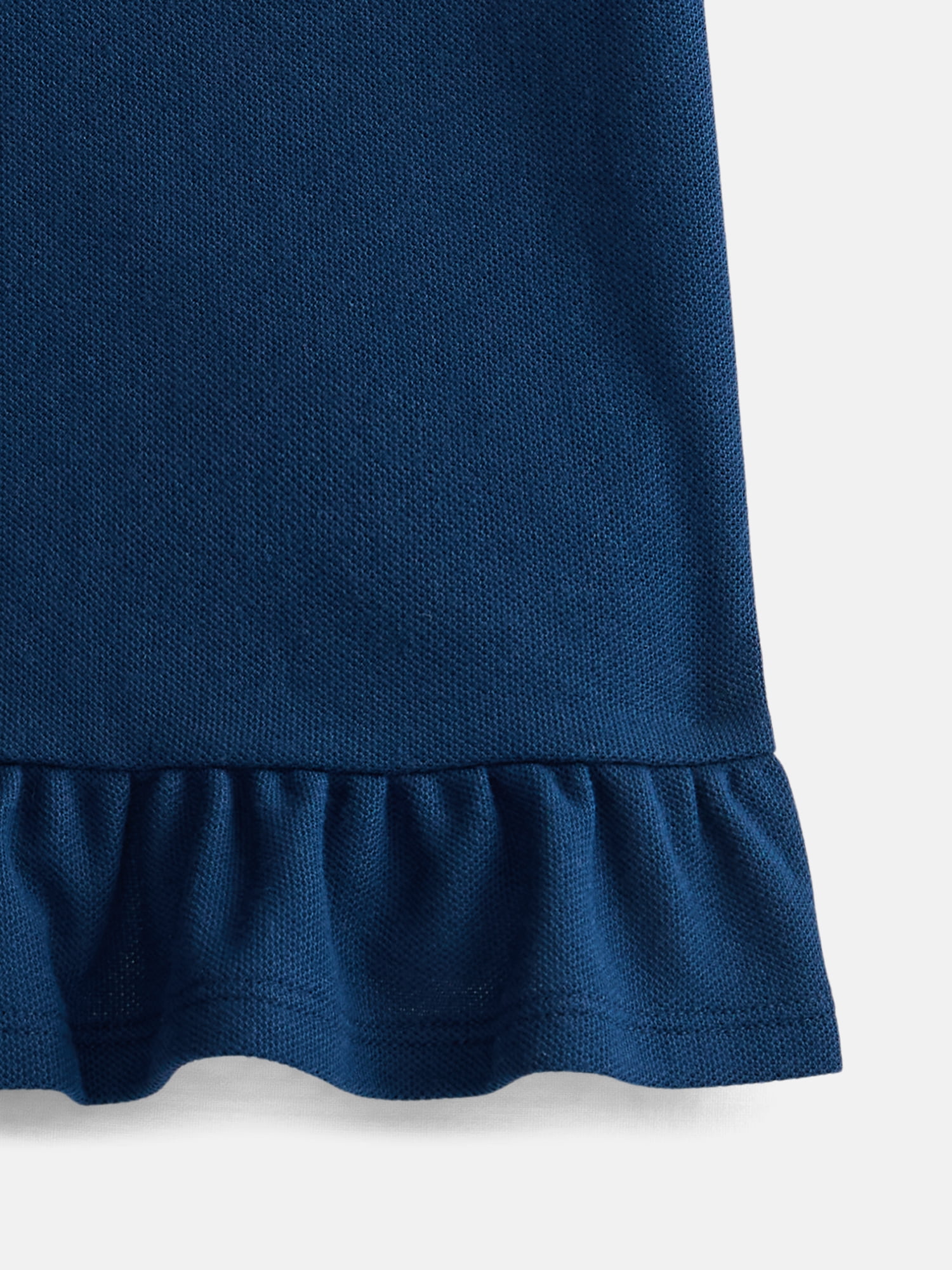 Wonder Nation Girls Peplum Polo Shirt with Short Sleeves, Sizes 4-18 & Plus