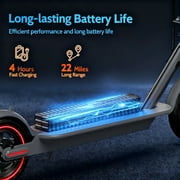 JOYHIS J078 Electric Scooter for Men and Women 8.5 Solid Tire 19mph Power by 350W Motor Max 21 mile Range Folding Commuting E Scooter