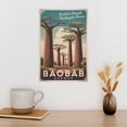 thumbnail image 3 of Retro Baobab Avenue Motivational Poster Inspirational Vintage Travel Wall Art for Study Office Living Room Decor Print Poster, 3 of 8