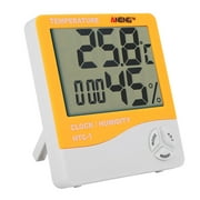 Greensen HTC-1 LCD Thermomètre numérique Hygromètre Température intérieure Compteur d'humidité Horloge, compteur d'humidité, compteur d'humidité numérique