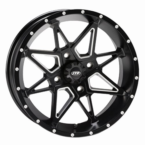 Itp Tornado Wheel, Matte Black, 14X7, 4/156, 4 3 (14Tn13Bx)