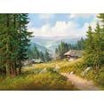 thumbnail image 2 of Bochmann, Joh. 14x12 White Modern Wood Framed Museum Art Print Titled - IN THE BLACK FOREST, 2 of 4