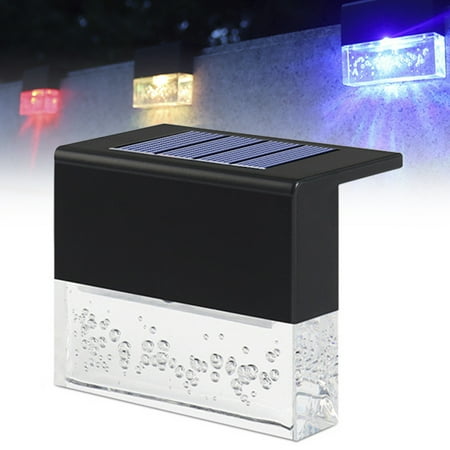 

Duety 2PCS Solar Lights Outdoor Solar Deck Lights Led Solar Step Lights Outdoor for Stair Fence Railing Patio Garden Step Super Bright 10 lumens 2 Lighting Modes Acrylic Bubbles