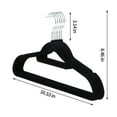 thumbnail image 3 of Clothes Drying Rack Flocked Clothes Hanger Home Adult Non-Slip Drying Rack No Mark Hanger, 16.5 Inches, 10-Pack, Great For Adult Closets, Clothes, Pants, Coat And More, 3 of 6