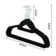 thumbnail image 3 of Perchas antideslizantes flocada para armarios de adultos, percha slim sin marca de 16,5 pulgadas para pantalones y abrigos, pack de 10, 3 of 6