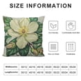 thumbnail image 5 of Awypu  Magnolia Flora Cosy Throw Cushion Cover Beautiful Blooming Magnolia Flower Isolated On White Background Pillow Cover  Decorative for Living Bedroom/Office for Men Women, 5 of 5