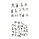thumbnail image 1 of encantos para gatos a granel Paquete de 35 Colgantes de Plata para Perros Y para Joyería, Manualidades, Tarjetas, Vintage, Gargantilla, Collar, de Joye, 1 of 9
