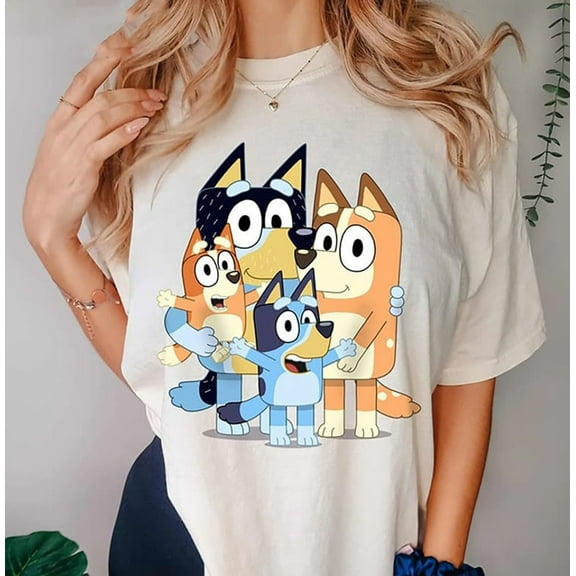 Blue Family Shirt, Blue Characters Shirt, Blue Mom Dad Shirt