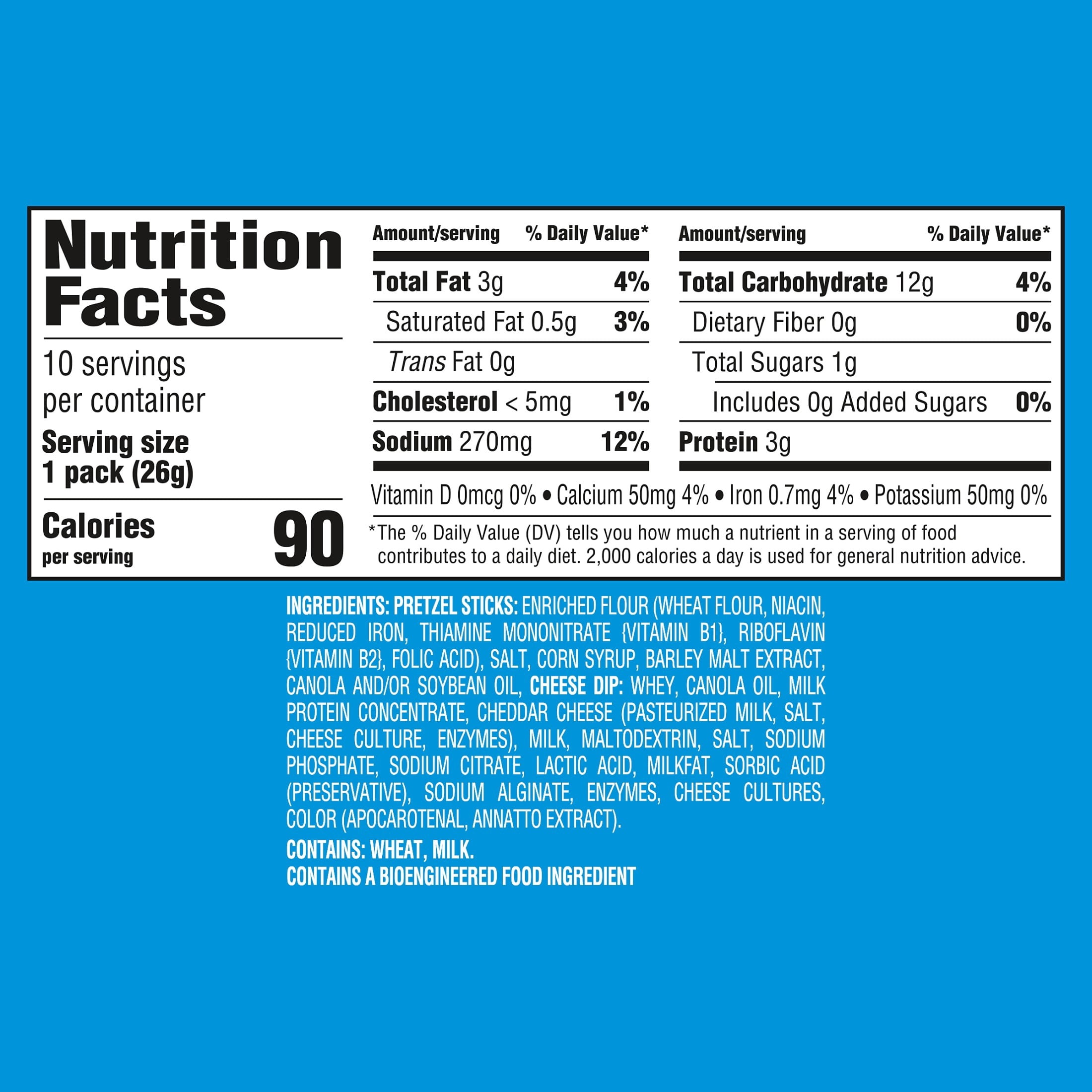 Handi-Snacks Mister Salty Pretzels 'N Cheesy Dip Snack Packs, 10 Snack Packs