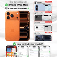 thumbnail image 2 of Entronix 2-in-1 Heavy Duty Case Compatible with iPhone 17 Pro Max with 1 Screen Protector, Black, 2 of 8