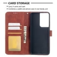 thumbnail image 3 of Dteck Case For Samsung Galaxy S21 Ultra 6.8-inch,Magnetic PU Leather Luxury Card Holder Pocket Case Shockproof Full Protective Kickstand Hybrid Flip Cover,Brown, 3 of 6