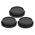 thumbnail image 1 of Lens Cover Kit, Camera Body Front  Black Plastic High Reliability Dustproof  For Minolta MD Mount Camera, 1 of 8