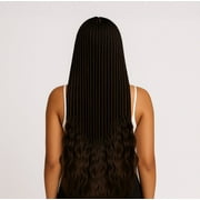 Belle Societe Rich Black 1b Straight 22in Braiding Hair 3 Bundles 150g All Ages Unisex
