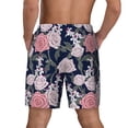 thumbnail image 4 of Balery Rose Flowers Mens Swim Trunks Swim Shorts for Men Quick Dry Inseam Beach Shorts with Compression Liner Pocket-3X-Large, 4 of 9