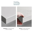 thumbnail image 4 of Transolid PPS1420UP-01PC Preston 14-in x 20-in Flip Up Shower Seat, White and Polished Chrome, 4 of 5