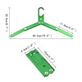 thumbnail image 3 of LHWEN Folding Clothes Rack Portable Aluminum Alloy Hanger for Camping Travel Home Outdoor Wardrobe Organizer, 3 of 5