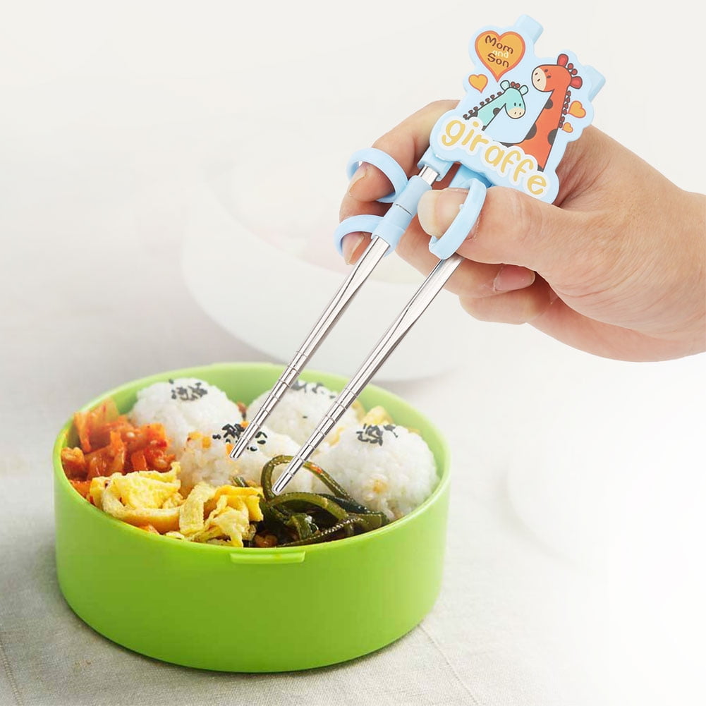 Mgaxyff Kids Children Training Chopsticks Learning Flatware Eating Tool