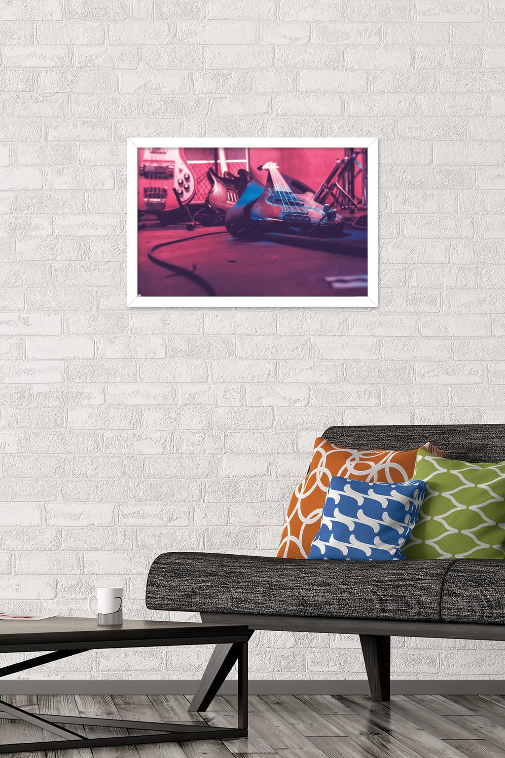 Guitar Close-Up Wall Poster, 14.725" x 22.375" Framed