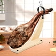thumbnail image 1 of Soporte para jamón, jamonero español, tabla de madera, multiusos, estable, jamonero para cortar, soporte de madera para jamón, para barbacoa casera, L, 1 of 8