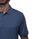 thumbnail image 3 of Playera Polo Para Hombre De Algodón Pima y Tela Spandex Unbranded Co  Polo Shirt Indigo S, 3 of 6