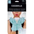 thumbnail image 2 of Casabella Waterblock Premium Latex Gloves With Tapered Fit & Double Cuff Medium, Aqua Blue, 2 of 2